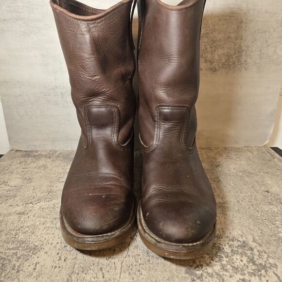 Red Wings Pecos 1155 Brown Leather Western Cowboy Boots Men's size 9.5 E - Picture 3 of 10